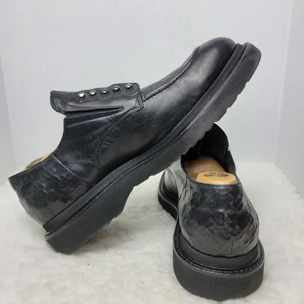 Cesare Paciotti Mens Shoes Size 7 US  Black DM Livetech Lace Less Derby 46534